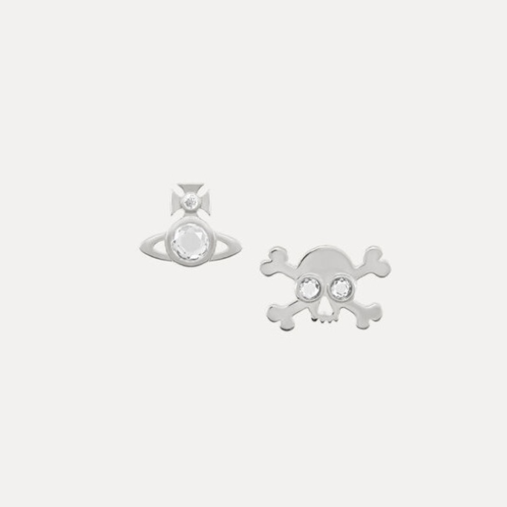 Vivienne Westwood, skull earrings Sterling silver